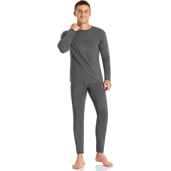 Herre Termoundertøj Sæt Base Layer Langærmet Top Ultrablød Lange Underbukser