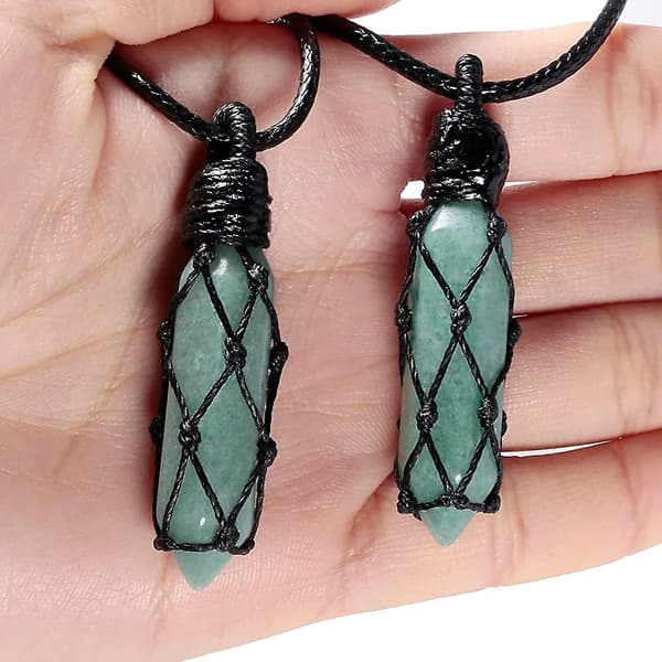 Hexagonal Quartz Crystal Point Halsband för Kvinnor Män,acsergery Naturlig
