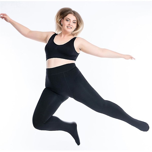 Vinter Varme Strømpebukser Kvinder Elastisk Fleece Fløjl Tykke Tights S-xxl S