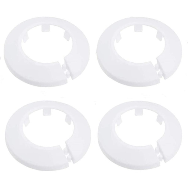 4 kpl Seinälaipan ulkohalkaisija Laippa Helppo asennus Muovinen patterin peitelevy Vesiputken viemärilinjan suojus Kaulus Seinäputken suojus Koristelu Pi White 34mm