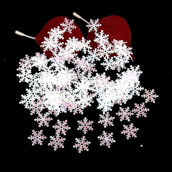 1500 stk. Blå Snøfnugg Bordkonfetti For Julebordpynt Vintervindu Bryllup Bursdag DIY Håndverk