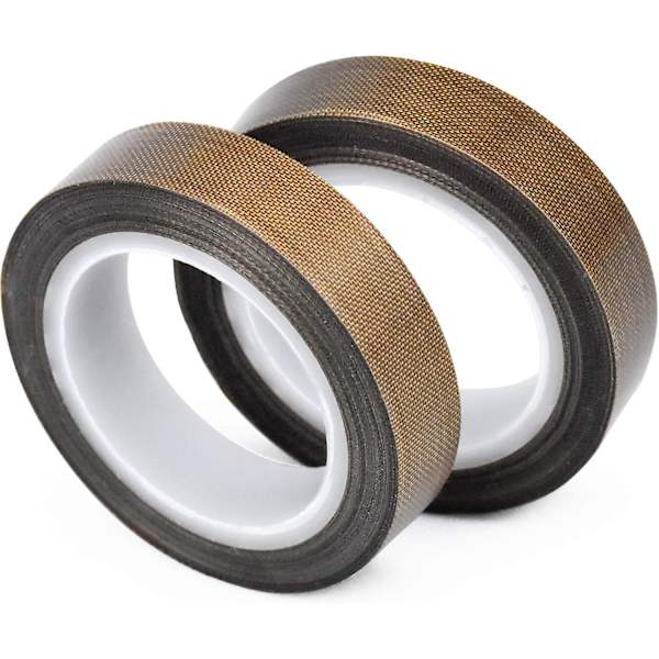 2 Ruller PTFE Tape, Teflon Tape, Højtemperatur Tape, -100 - +260 PTFE