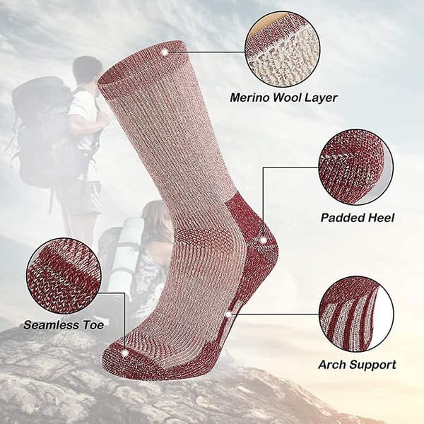 Merino Wool Thermal Crew Herrstrumpor För Acsergery Vinter Vandring Atletiska Strumpor Termisk Present