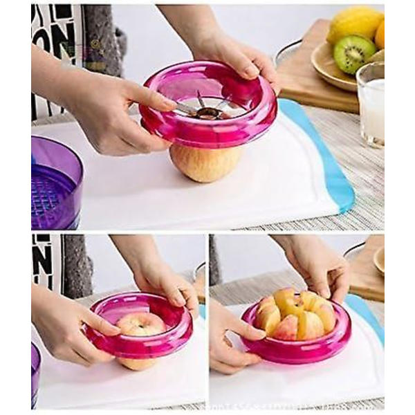 Fruktverktyg Äppelskärare Fruktsallad Kiwi Skalare Citrus Tomat Citronpress 10i1 Blomkruka Design Köksredskap Köksredskap