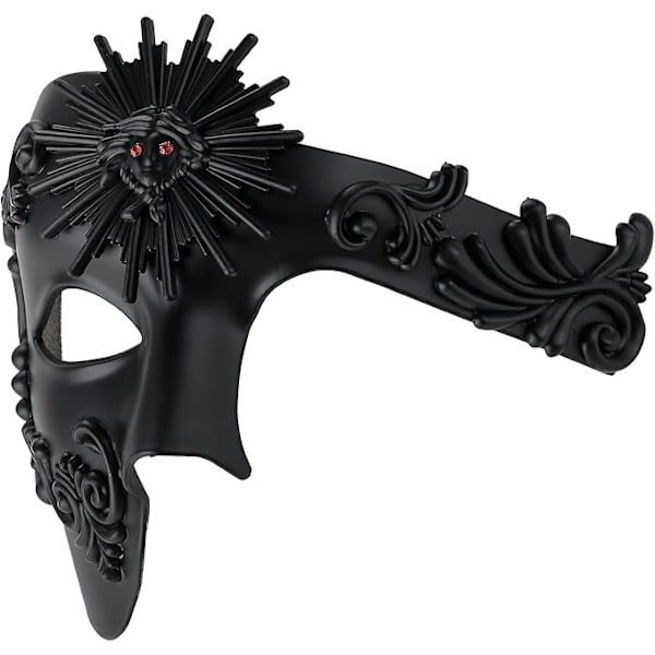 Håndlagde venetianske Phantom Party Rhinestone-masker Luksusmaskeradeballmasker Karneval Jul Påskemasker