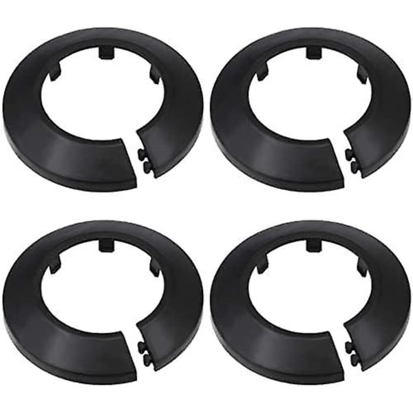 4 kpl sopii 3,5 tuuman putkelle Pp-muovinen laippaputken suojus koristelu musta Escutcheon-kaulus putken suojus patteri seinäputken putken koristeluun Black 3.5inches pipe Dia