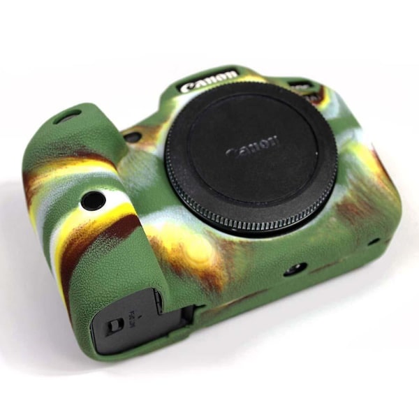 Mjukt silikonskydd för Canon EOS R6-kamera Camouflage