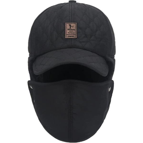 Unisex Vinterhue Tyk Fluffy Foring Bomberhue Med Acsergery Øreklapper & Mundbeskyttelse 3 I 1 Varm Gave