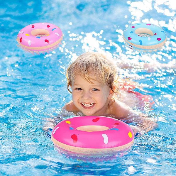 6 stk Oppustelige Pool Donuts Mini Donut Oppustelige Legetøj Lille Svømme Ring Til Børn style4
