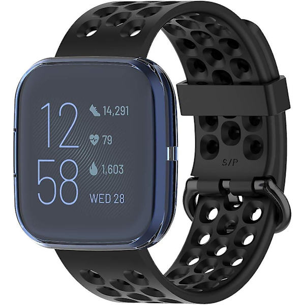 Kompatibel med Fitbit Versa 2-fodral - Mjukt Tpu-skyddsfodral (blått)