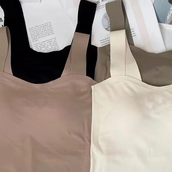 Camisole til kvinder, luftige bløde komfortable tanktoppe hvide black