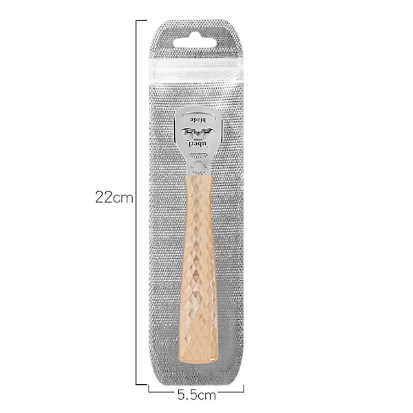 Ruostumattomasta teräksestä valmistettu muunneltava jalkaraspi- ja raspisetti, pedikyyri työkalu kovettumien poistaja jalkojen kuorinta Golden Dead Skin Planer Flash Bag
