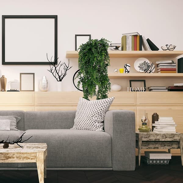 6 Bunter Kunstig Silke Eukalyptusstilker, demonterbar Sølv Dollar Eukalyptus Hanging Green