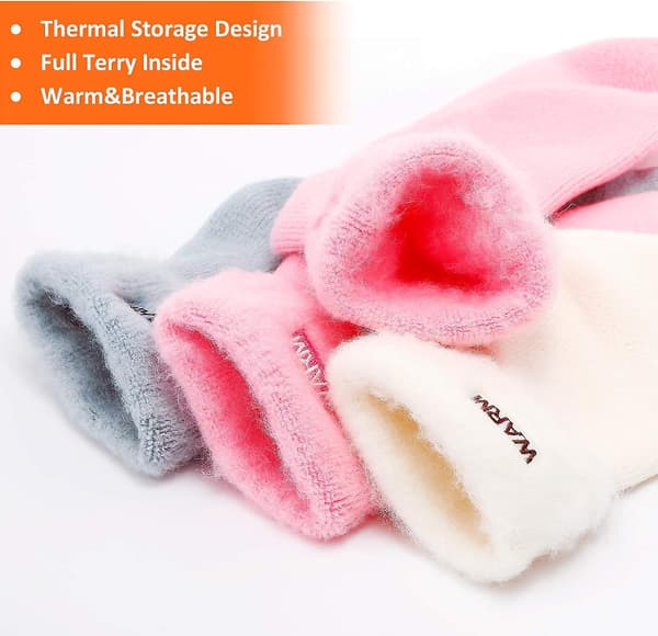 Toffel Fluffiga Strumpor För Kvinnor Och Män - Varma Stickade Strumpor För Vintern