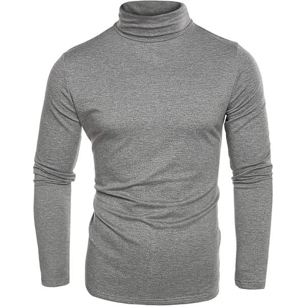 Herre Turtleneck Rull Hals Polo Slim Fit Pullover Gensere