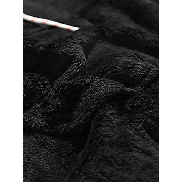 Fleece Hoodie Vinter Varm Pullover Tröja Fluffy Jumper Sweatshirt