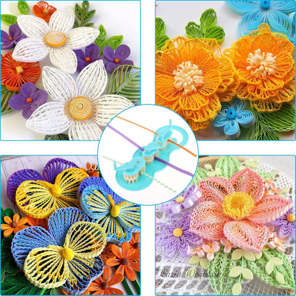 1 kpl Paper Crimper -rimpityökalu, Paper Slip Wave Shaper -työkalu paperin quilling-askarteluun, origami-askarteluun, tee-se-itse quilling-tarvikkeet, käsintehty sisustus by