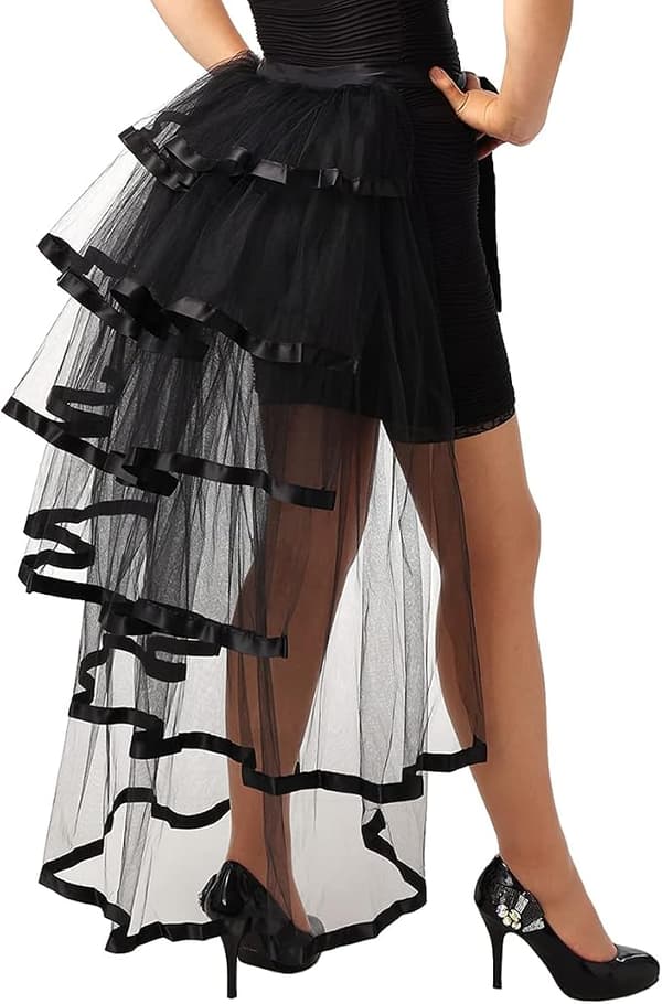 Graceart Steampunk Sort Business Tutu Bælte Blonde Underskørt