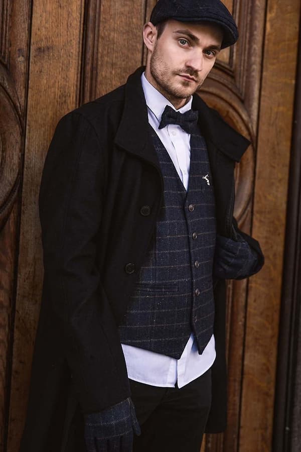 Klassisk Tweed Flat Cap til Kvinder og Mænd