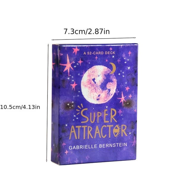 1 sæt Super Attractor: 52 Tarot Oracle Kortspil af Gabrielle Bernstein