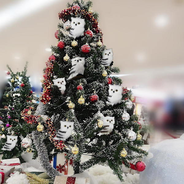 Ny Varm Festlig Atmosfære Hængende Ugle Ornament Sødt Mini 1 stk Udsøgt Mønster Kis Gave Boligindretning Julepynt