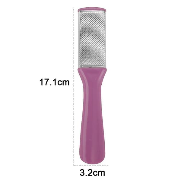 Callusfjerner i rustfrit stål, effektiv til tyk callus og revnede fødder, pedicure rasp lavender