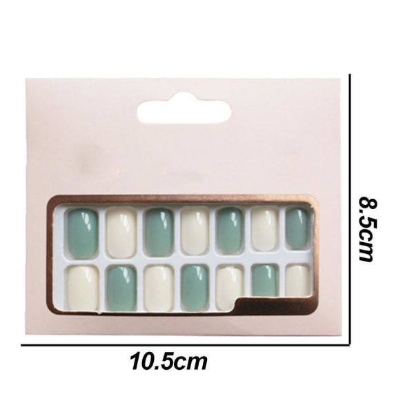 Farve Tryk-på Manicure, Solid Farve Mani style 1