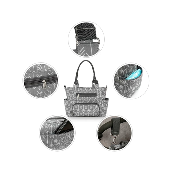 Skötväska Set Skötväskor Barnvagnsväska Organizer Set beige