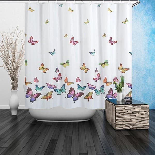 Suihkuverho Koukulla Polyesteri Homeeton Hajuton 180x180cm
