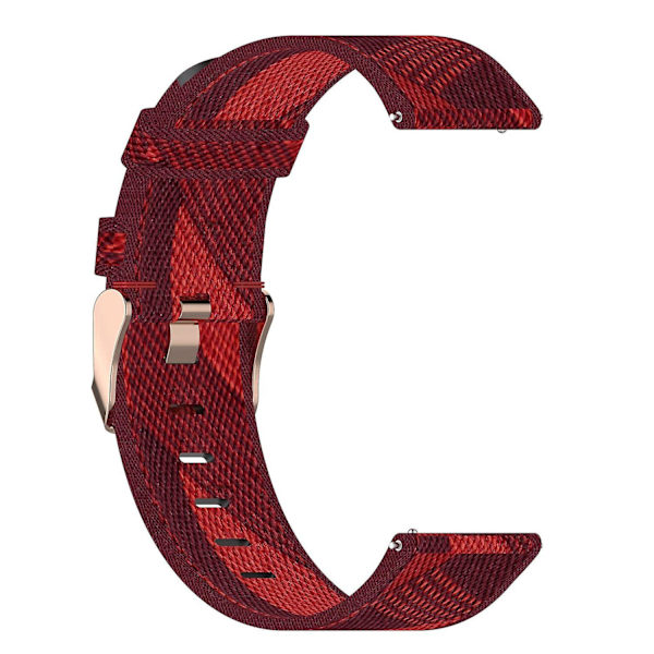 Rosa spänne nylon justerbart handledsrem för Samsung Galaxy Watch 5 40mm/44mm /Watch 5 Pro 45mm Red Stripe