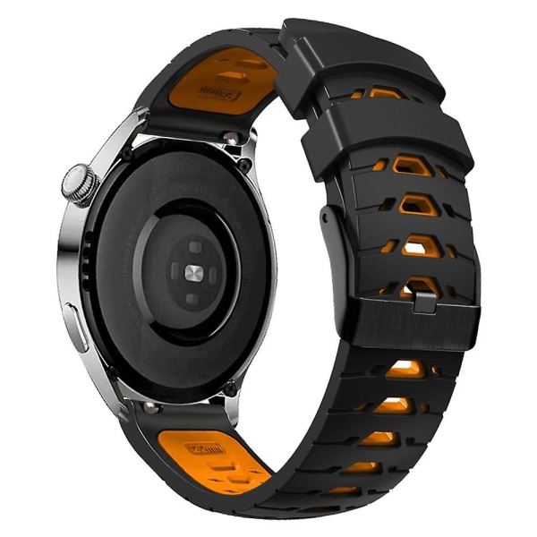 Watch för Samsung Galaxy Watch 5 40mm/44mm/ 5 Pro 45mm, trapetshål Black Orange