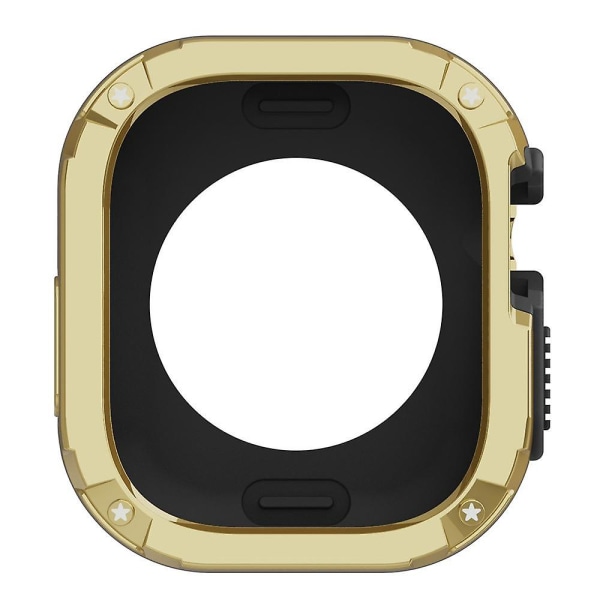Klockfodral för Apple Watch Series 8 7 41mm/Series 6 5 4 SE (2022) SE 40mm TPU+PC Stöttålig Ram Gold