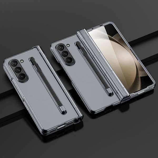 Z Fold 5 -kotelo, ohut PC-mattapintainen iskunkestävä kotelo, yhteensopiva Samsung Galaxy Z Fold 5:n kanssa, jossa on S Pen -pidike ja näytönsuoja Clear For Galaxy Z Fold 5
