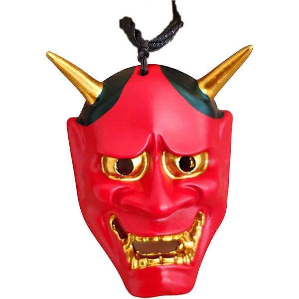 Halloween Hannya -naamio kaulakoru | Pääkalloriipus kaulakoru Paha demoni Hannya koristeet Halloween