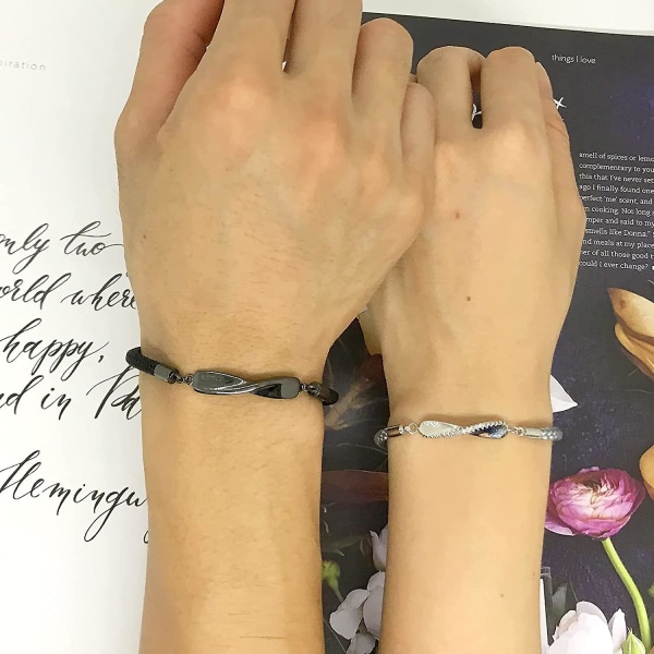 Infinity Couple Armband Matchande armband till Acsergery Pojkvän Flickvän Lång present