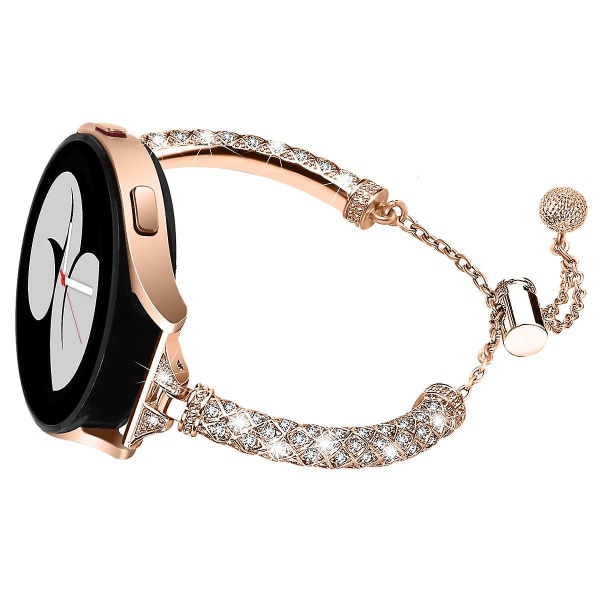 20mm klockarmband för Samsung Galaxy Watch 6 40mm 44mm, armband i koppar Rose Gold