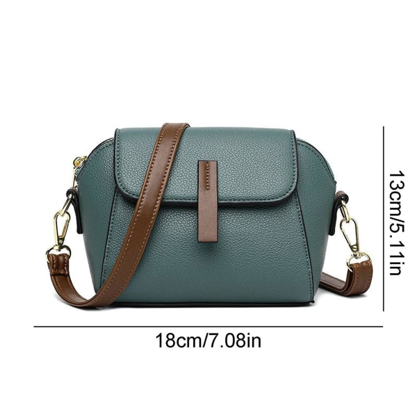 Ny Hot Lett Luksus Mykt Skinn Trendy Og Allsidig Crossbody Veske Messenger Bag For Kvinner Blue