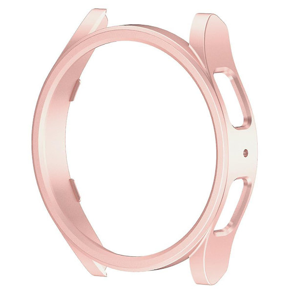 Beskyttelsesdeksel til Samsung Galaxy Watch6 Classic 43mm, hardt PC-deksel med gummioverflate Bright Rose Gold