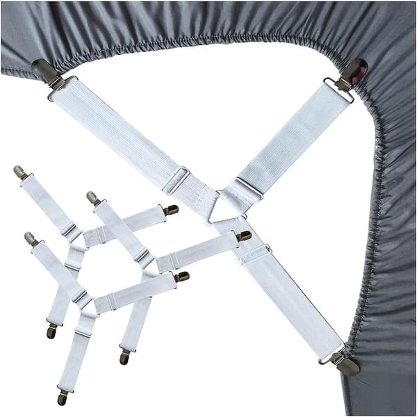 Lagenholder Stropper Lagenholdere Fastgørelser 2 Sæt Triangle White 4 pcs