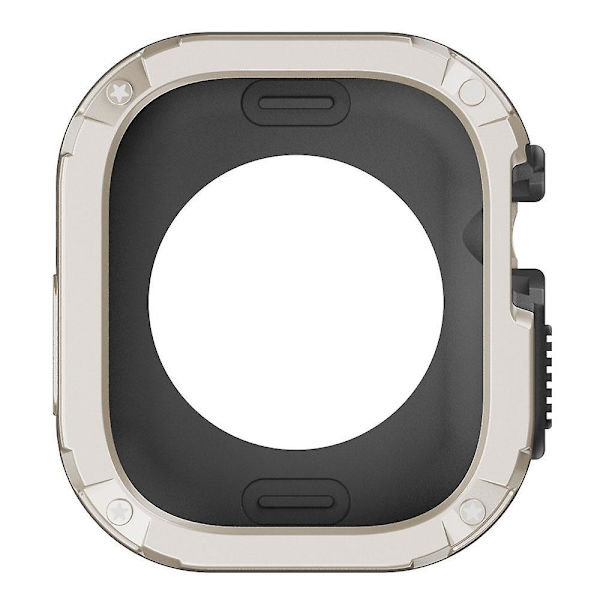 PC+TPU-fodral för Apple Watch Series 8 7 45mm/Series 6 5 4 SE (2022) SE 44mm Reptåligt Starlight