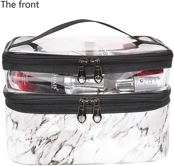 Makeup Tasker Dobbelt Lag Rejse Kosmetiktasker Makeup Organizer Toilet Tasker