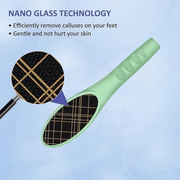 Foot Callus Remover Nano Crystal Surface Foot File Rasp Tool - Foot Shaver Professionell tåvård green