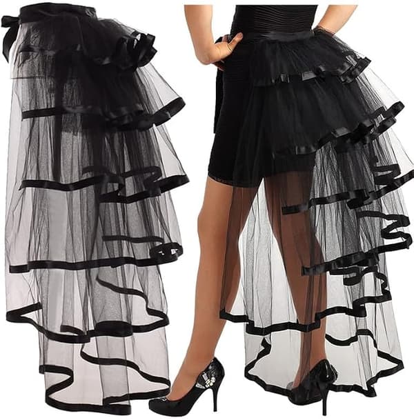 Graceart Steampunk Sort Business Tutu Bælte Blonde Underskørt