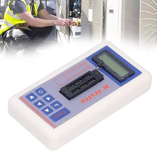 Integrert Krets Tester Multifunksjonell IC Transistor Meter med 5V 3.3V AUTO Moduser for Mikroelektronikk Ingeniører Vedlikehold