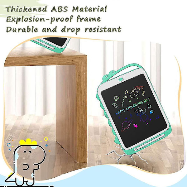 LCD-kirjoitustaulu lasten leluihin, kirkkaat värikkäät LCD-piirustusalustat green 12.5inch