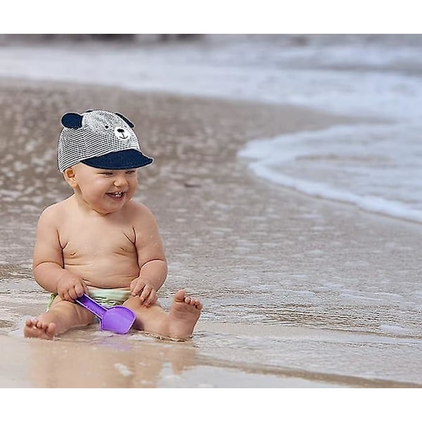 Solhatt för Babypojke Flicka, Mjuk Bomullshatt för Baby Småbarn, Barn Baseballkepsar för Liten Pojke Flicka Vår Sommar Solhatt