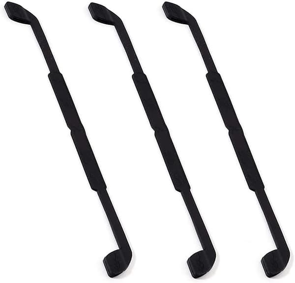 3 stk. Acsergery Sort Elastisk Silikone Brillerem Anti-slip Brillerem Blød Brilleholder Gave