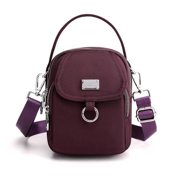 Ny Ankomst Flicka Plånbok Handväskor Liten Axelväska Crossbody Väska Messenger Väska Telefon Väska Purple