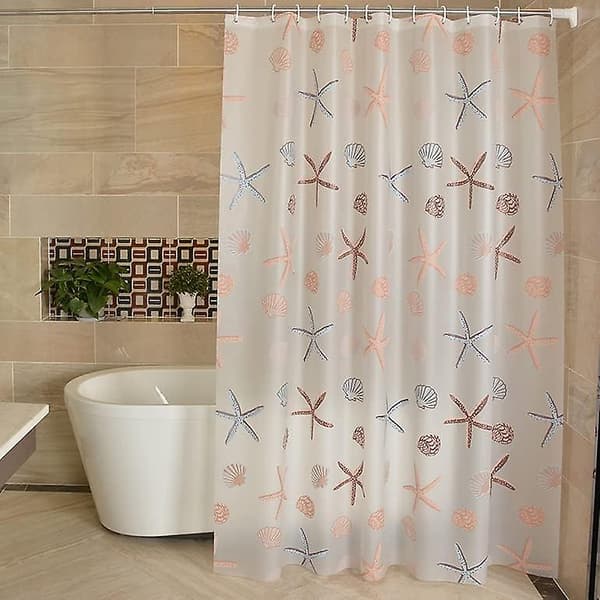 Elegant Peva Duschdraperi Med Krokar 150x200cm