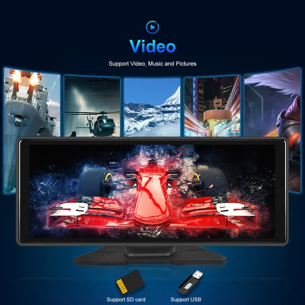 Til Android System 10.26\" High Definition Skærm Bil Videoafspiller Understøtter Carplay & Android Auto Med GPS WIFI Understøttelse DVR Optagelse